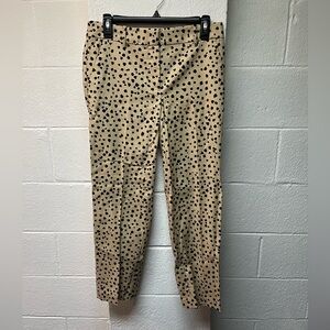 Loft Tan and Black Patterned Pants